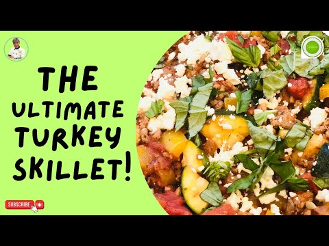 How to make the best Mediterranean ground turkey skillet for dinner!
