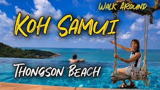 THONGSON BEACH, KOH SAMUI, THAILAND. WALK AROUND