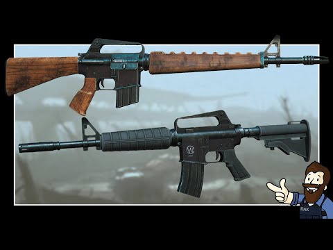 Service Rifle and Assault Carbine - New Vegas Classics Animation Preview - Fallout 4 Mod