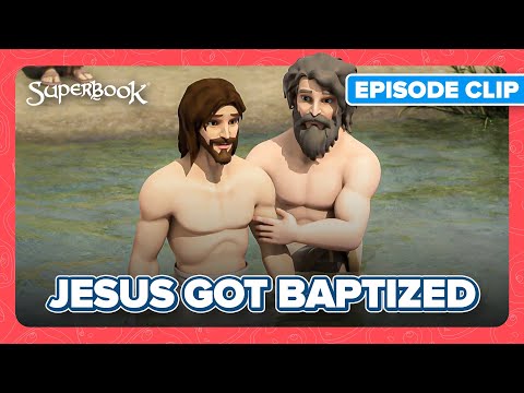 John Baptizes the Messiah | Superbook - John the Baptist English Clip