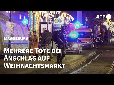 Mehrere Tote und dutzende Verletzte bei Anschlag auf Magdeburger Weihnachtsmarkt | AFP