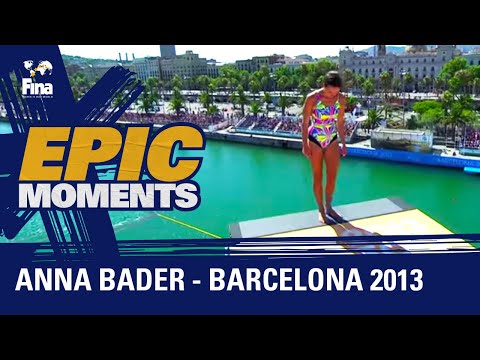 Плавание Anna Bader's INCREDIBLE 20m Final Performance at #FINABarcelona2013 | High Diving