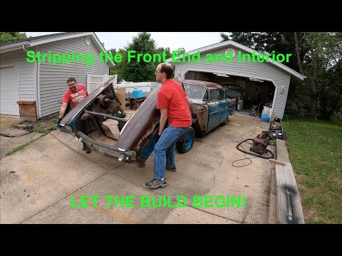 57 Chevy Front End and Interior Teardown