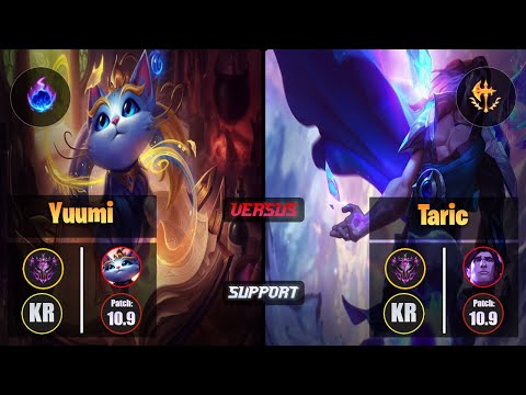 Master YUUMI [Arcane Comet] (Support) VS  TARIC - Master KR Patch 10.9