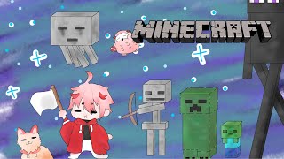 開始 こん…ばんは?(謎画角) - 【マイクラ】日付変わるまで雑夜釣り【セラフ・ダズルガーデン/にじさんじ】