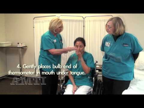 CNA Skills: Vital Signs- Temperature, Pulse, Respiration