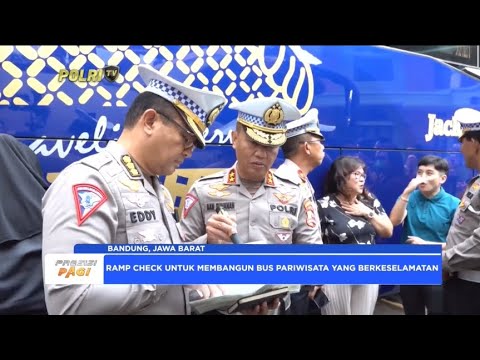 KORLANTAS POLRI GELAR RAMP CHECK BUS DI JAWA BARAT