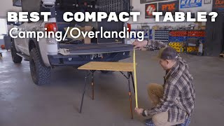 Best Compact Camping Table? KingCamp Bamboo Folding Table Review