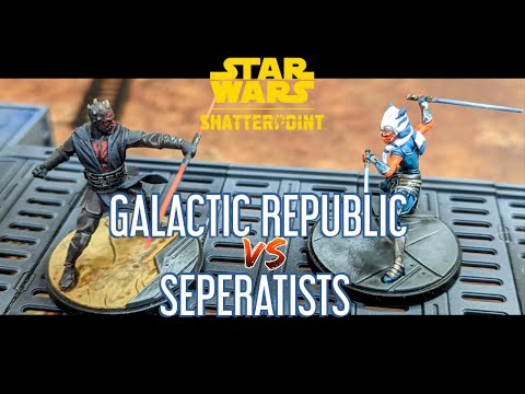 Star Wars Shatterpoint Battle Report Episode 1 - Galactic Republic vs.Separatist Alliance (reupload)