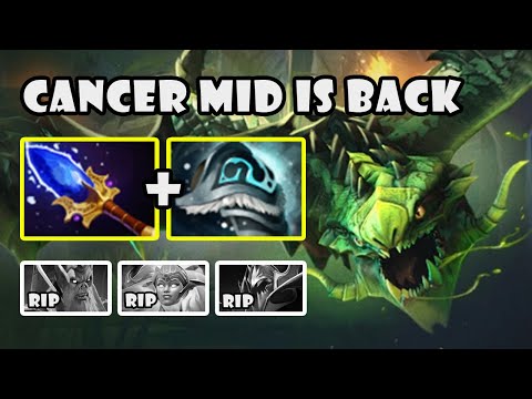 Viper Cancer Mid is Back 8min Boots of Travel & Scepter | Dota 2 Gameplay 7.40