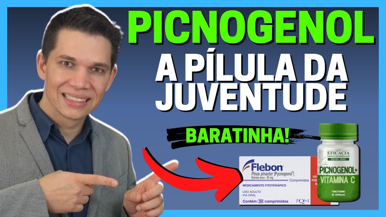 PICNOGENOL: A PÍLULA DA JUVENTUDE que TRATA MELASMA