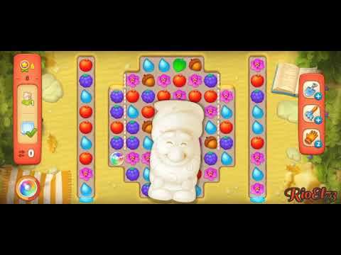 Gardenscapes level 8806 Round 1 - 15 ❤️ Gameplay Well Done