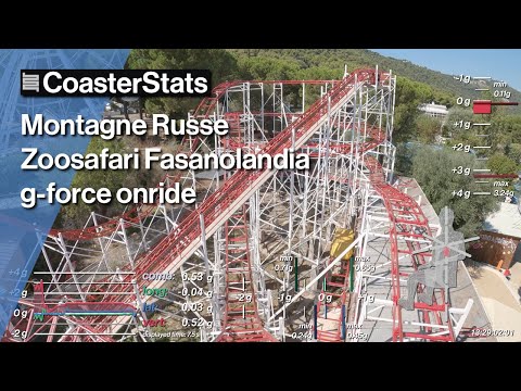 Montagne Russe g-force onride - Zoosafari Fasanolandia [4K 60FPS]