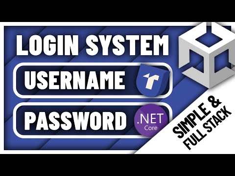 Make a LOGIN SYSTEM for your UNITY GAME | Full Stack Unity & ASP Tutorial