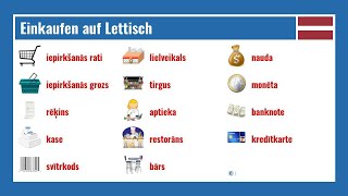 Einkaufen auf Lettisch