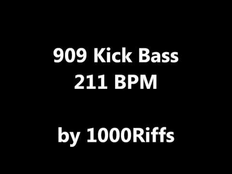 909 Kick Bass Drum : 211 BPM - Beats Per Minute