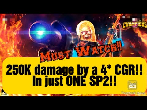 4* CGR does 250k SP2 damage and 529k damage in a minute! INSANE DAMAGE!!! He is awesome...