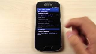 How to master reset Samsung Galaxy S4 mini