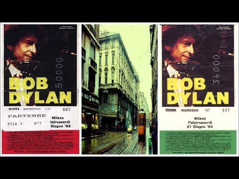 Bob Dylan 1993 European Summer Tour - Palatrussardi di Milano, Milan Italy 27 June 1993