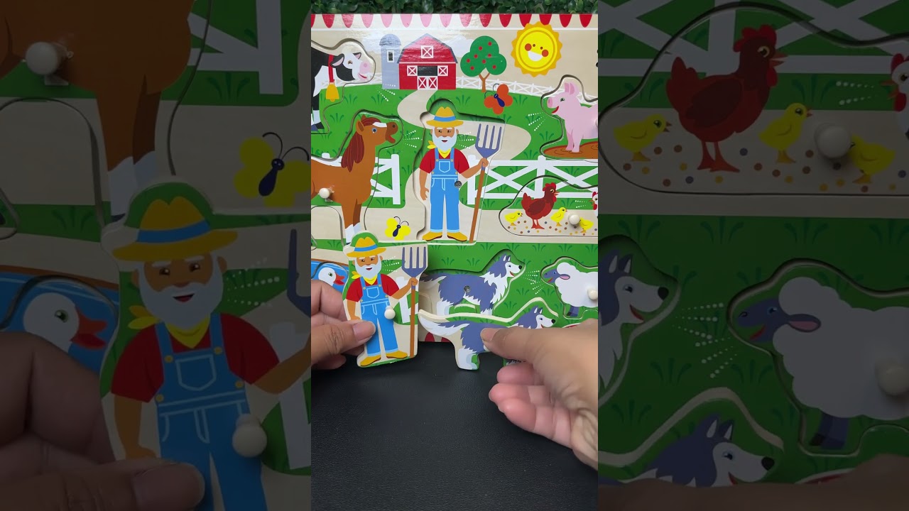 OLD MACDONALD FARM SONG PUZZLE 🧩 #toys