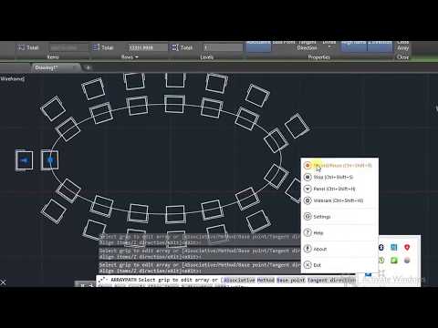 AUTOCAD | PATH ARRAY ALONG ELLIPSE |