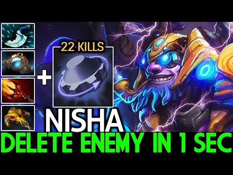 NISHA [Tinker] Instant Kill Combo Delete Enemy in 1 Sec 7.24 Dota 2