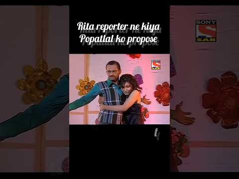 Rita reporter ne kiya Popatlal ko propose ❤️🤣🤣🤣 #tmkoc #jethalal  #popatlal #ritareporter #kaltak