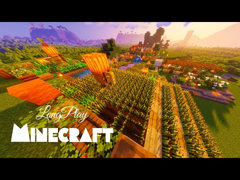 Minecraft  relaxing longplay farming for 10 hours sleeping🎃No inside ads＆Commentary