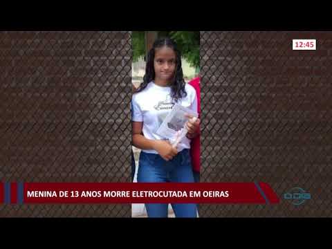 Menina de 13 anos morre eletrocutada em Oeiras 05 01 2021