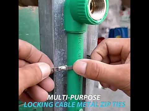 Multi-Purpose Stainless Steel Zip Ties (100pcs)