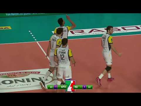 Monini Spoleto 3-1 Conad Reggio Emilia - Azioni salienti