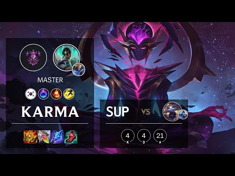 Karma Support vs Yuumi - KR Master Patch 10.24