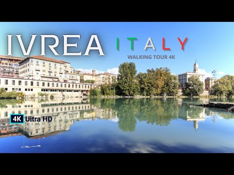 Ivrea, Italy  Walking Tour 🇮🇹【4K Ultra HD 60FPS】 - 2024 #5