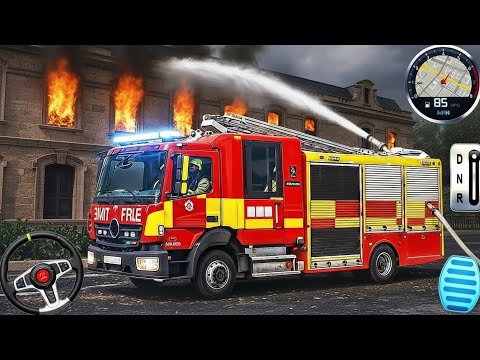 Fire Truck Rescue Simulator 3D: Real Firefighter Life! 🚒 | Gameplay - TheSaiSatish