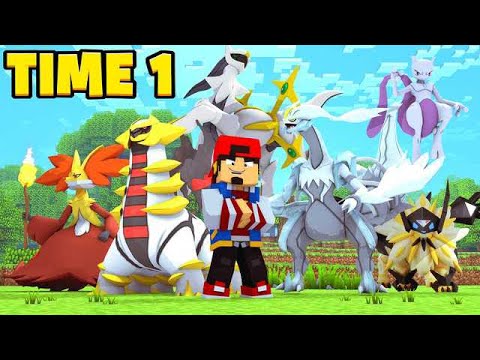 Minecraft: TIME LENDÁRIO  - POKEMON #29 ‹ EduKof Games ›