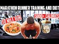 EATING & TRAINING Like A MARATHON RUNNER For 24 HOURS | 5000+ Calories | 10 Mile Running