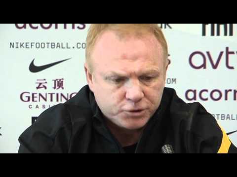 Alex McLeish confident of avoiding double relegation | English Premier League 2012