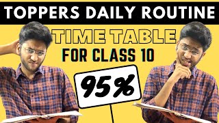 Time Table for Class 10 Students | Follow this to Score 95% in Class 10 Boards