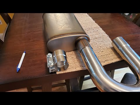 The best exhaust pipe muffler clamps I have found - lap joint step style clamp