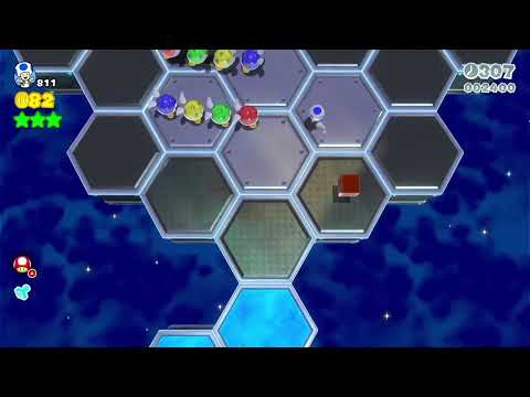 Super Mario 3D World (Switch) 9-6 Itemless Speedrun - Time: 201 (TWR)