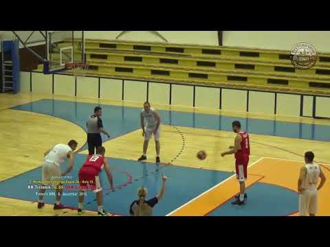 Košarka, 2. MRL Zapad 2A, kolo 10. I poluvreme: KK Prva petoletka-OKK Sloga Elite 76:84; dec  2019.