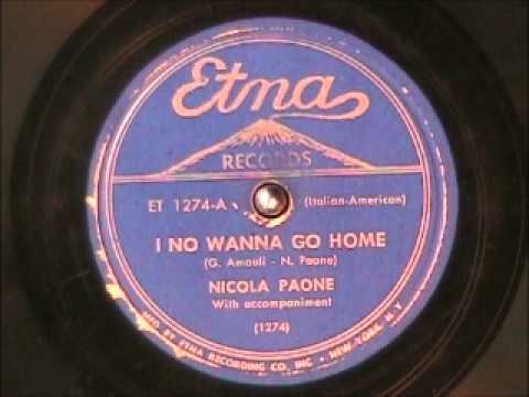 Vintage Italian Music - I NO WANNA GO HOME by Nicola Paone