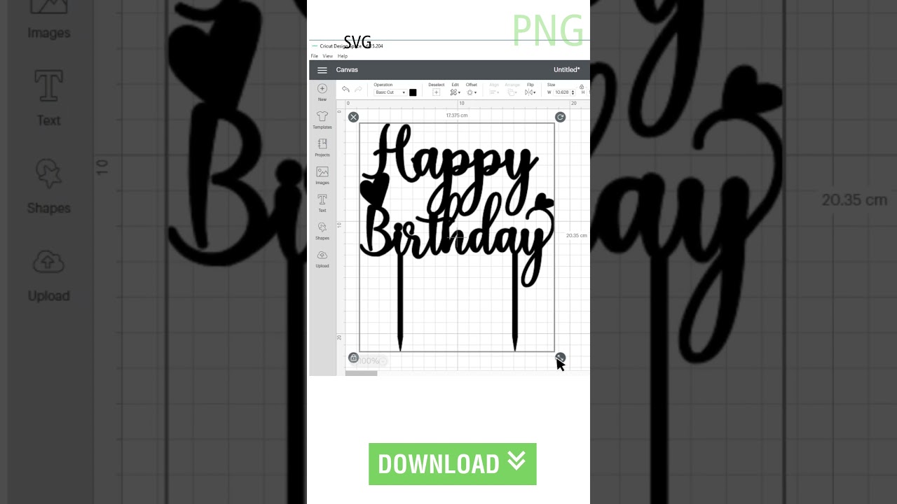 Happy Birthday Svg Cake Topper free download | Brithday Cake Topper SVG |  Cake Topper | Cut File