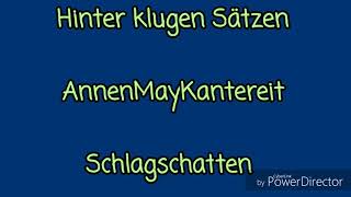 AnnenMayKantereit Hinter klugen Sätzen, Lyrics Video