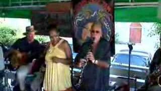Dee singing "SummerTime" with Steve Simon and Jazz Islanders