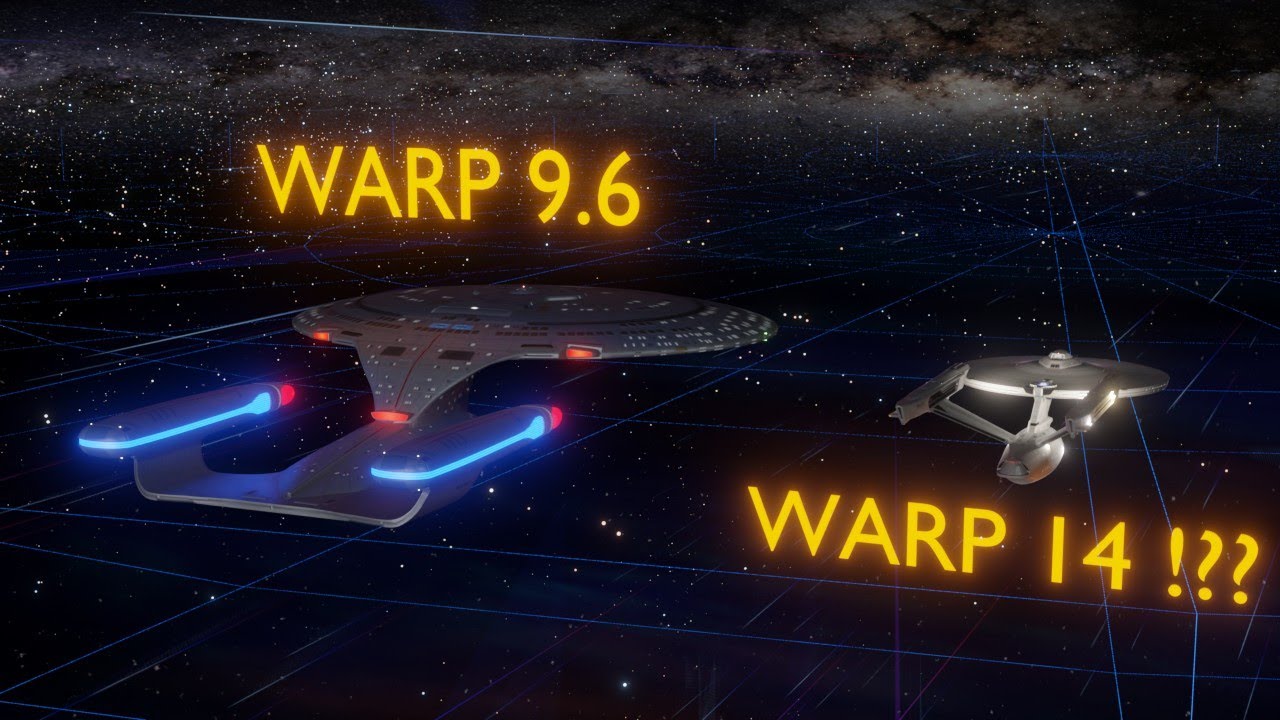 So How FAST is Warp Speed REALLY in Star Trek? Visual Breakdown - TOS vs TNG Warp Scales!