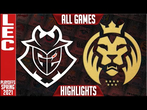 G2 vs MAD Highlights ALL GAMES | LEC Spring 2021 Playoffs Round 2 | G2 Esports vs MAD Lions