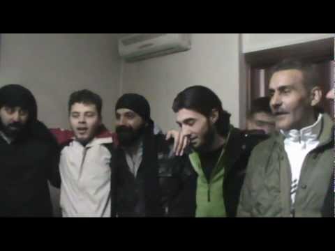 سهرة ثورية في منطقة صليبة العصياتي في حي باب الدريب في مدينة حمص