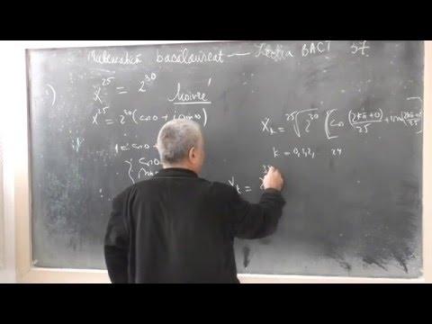 Lectia BAC 37  -  Ecuatie de grad 25 -  Formula lui Moivre