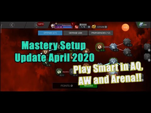 Mastery Setup Update April 2020 - Marvel Contest Of Champions